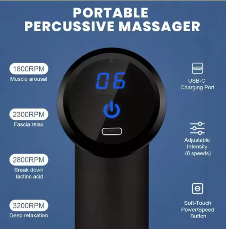 Pistola Masajeador Facial y Corporal